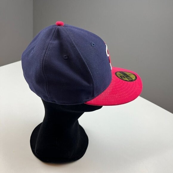 NBA Miami Heat New Era 59fifty hat fitted hot pink navy blue size 7 - Picture 2 of 6